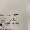 Incredible Johnny Unitas 1959 Signed Handwritten Questionnaire PSA DNA COA