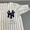 Yogi Berra HOF 1972 & Whitey Ford HOF 1974 Signed Mickey Mantle Yankees Jersey