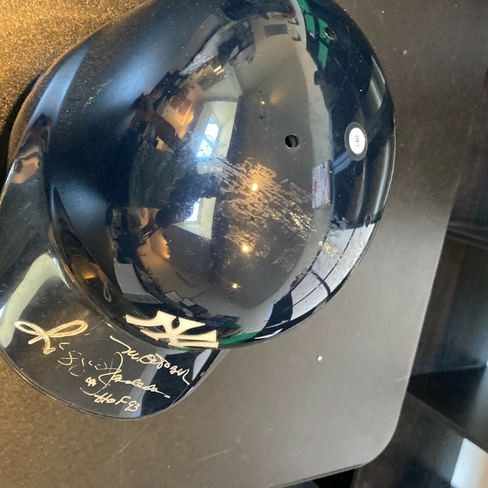 Reggie Jackson "HOF Mr. October" Signed Authentic Yankees Game Model Helmet JSA