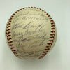 1961 New York Yankees W.S. Champs Team Signed Baseball Mickey Mantle Maris BAS