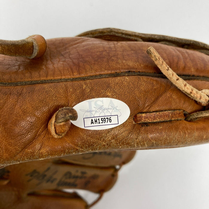Bill Mazeroski 1960 World Series Signed 1950's Game Model Glove JSA COA