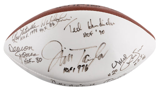 Tom Landry Ray Nitschke Hall Of Fame Multi Signed Football 20 Sigs JSA COA