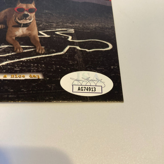 Charlize Theron Signed 2 Days In The Valley Movie Postcard JSA COA