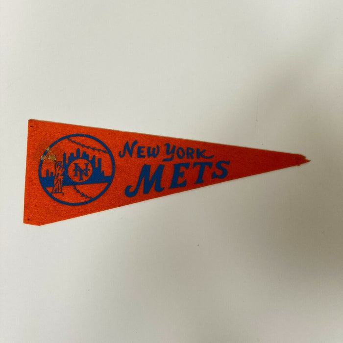 Scarce 1960's Vintage New York Mets Baseball Pennant