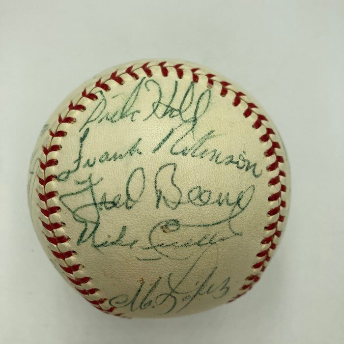 1969 Baltimore Orioles American League Champs Team Signed Baseball JSA COA