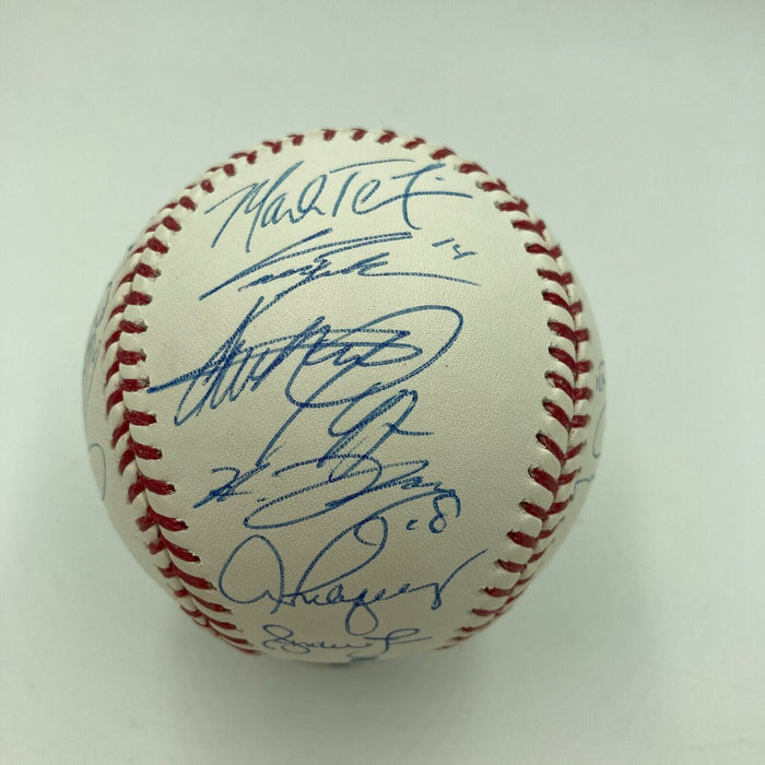 2012 New York Yankees Team Signed Baseball Derek Jeter Mariano Rivera Steiner