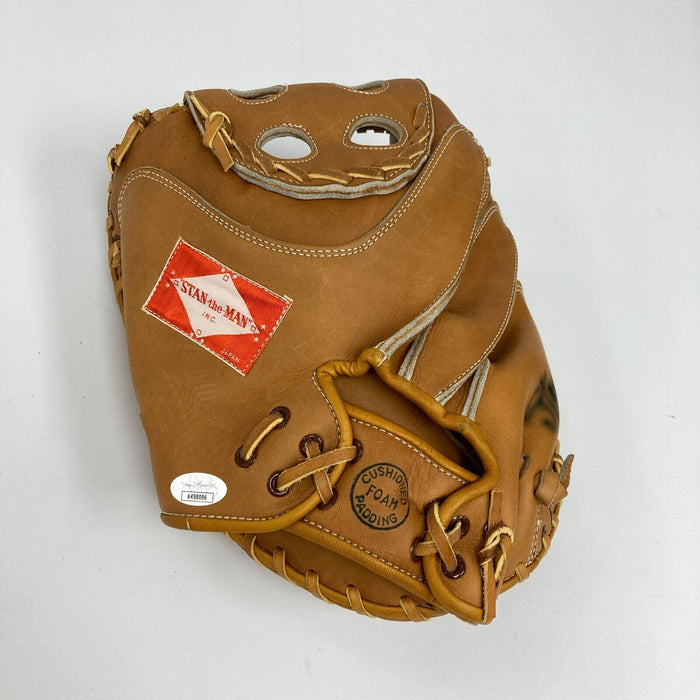 Stan Musial Signed Vintage Stan The Man Game Model Baseball Glove JSA COA