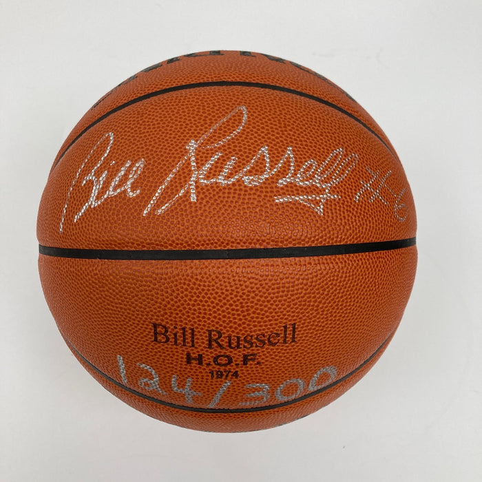 Bill Russell Signed 1974 Hall Of Fame Official Game Basketball Beckett COA
