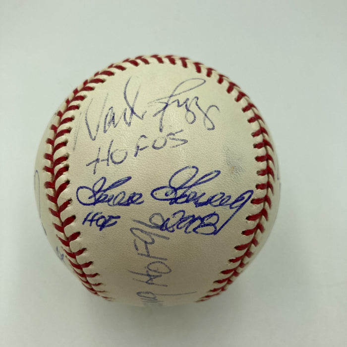 Mike Piazza Tom Seaver Ryne Sandberg Hall Of Fame Multi Signed Baseball JSA COA