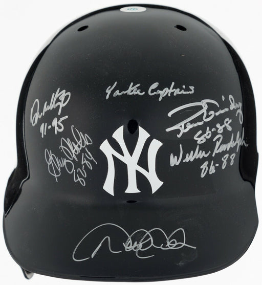 Beautiful Derek Jeter New York Yankees Captains Signed Game Helmet Steiner COA