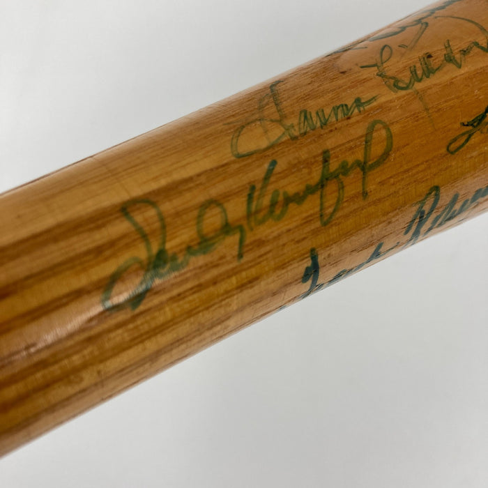 Mickey Mantle Ted Williams Willie Mays 58 Sigs Hall Of Fame Multi Signed Bat BAS