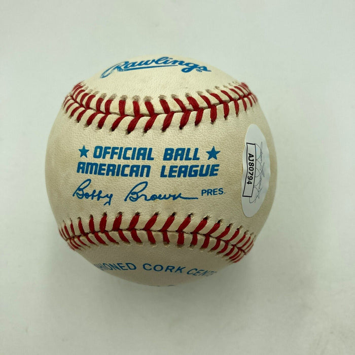 Rick Ferrell Richard Benjamin Ferrell Full Name Signed Baseball JSA COA