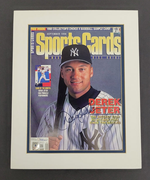 Derek Jeter Signed Autographed 1998 "Sports Cards" Magazine Beckett COA