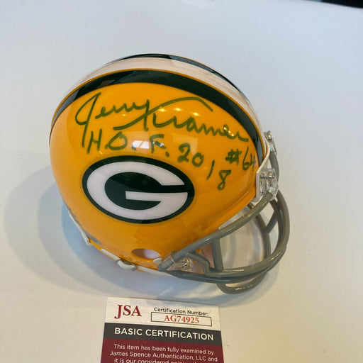 Jerry Kramer HOF 2018 Signed Green Bay Packers Mini Helmet JSA COA