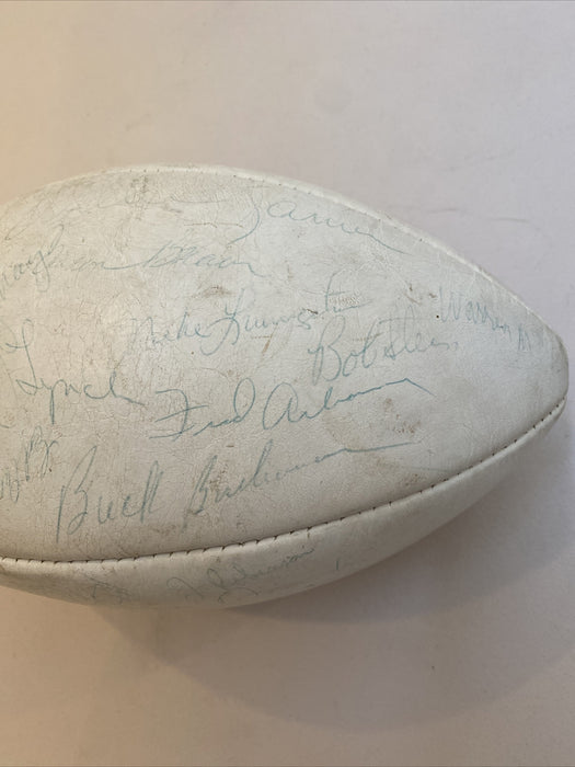 1969 Kansas City Chiefs Super Bowl Champs Team Signed AFL Game Football JSA COA