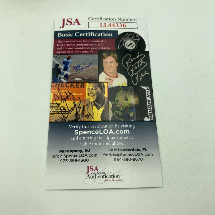 Esai Morales, Michael DeLorenzo, Jonathan LaPaglia Signed Baseball JSA COA