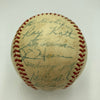 1954 New York Giants World Series Champs Team Signed Baseball Willie Mays JSA