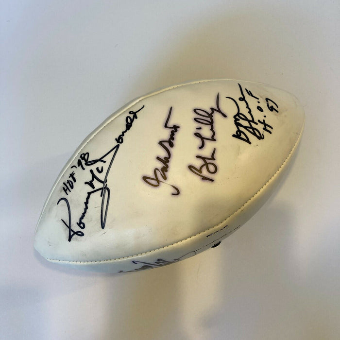 Hall Of Fame Legends Multi Signed Football Don Shula Mike Ditka 11 Sigs JSA COA