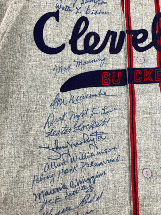 Cleveland Buckeye Negro League Legends Signed Jersey With 71 Autographs JSA COA