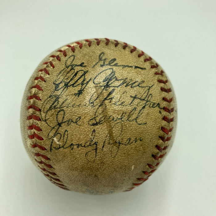 Lou Gehrig Sweet Spot 1935 New York Yankees Team Signed Baseball PSA DNA & JSA