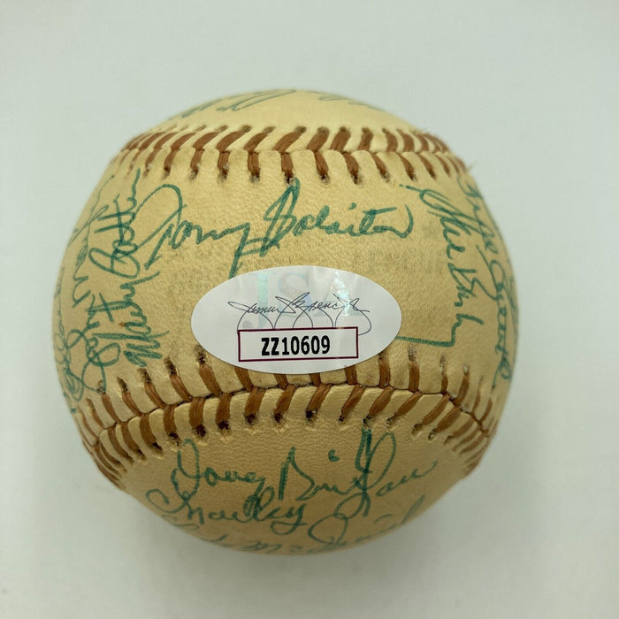 Beautiful George Brett Rookie 1974 Kansas City Royals Team Signed Baseball JSA