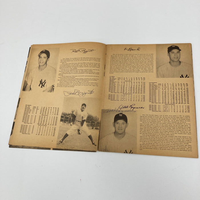 1953 New York Yankees World Series Champs Team Signed Program Mickey Mantle JSA