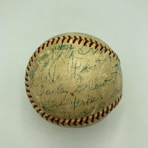 Cy Young Ed Walsh Lefty Grove Mickey Cochrane HOF Multi Signed Baseball JSA COA