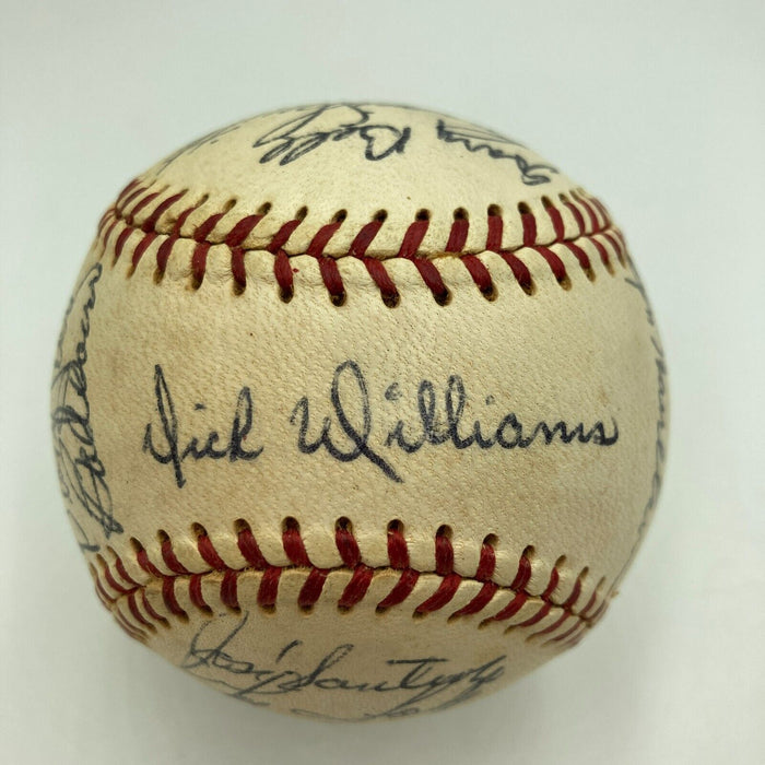 1968 Boston Red Sox Team Signed American League Baseball JSA COA