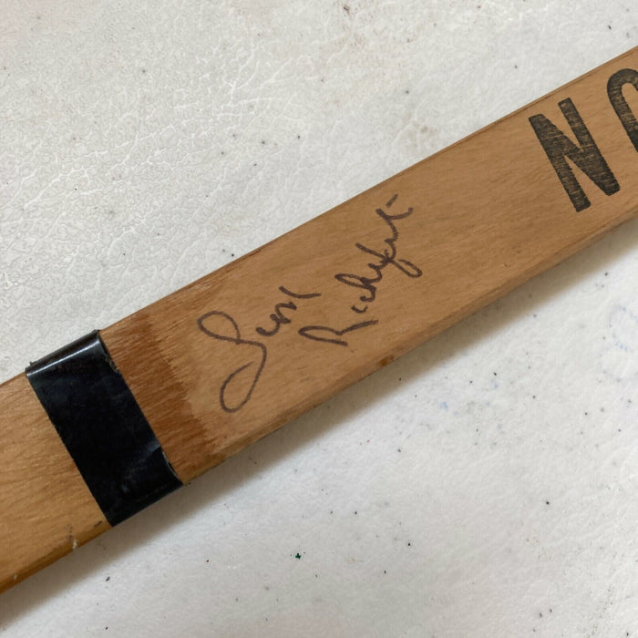 1969–70 Los Angeles Kings Team Signed Vintage Northland Hockey Stick JSA COA