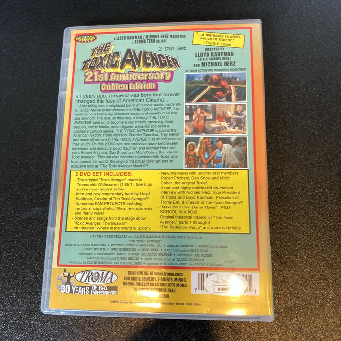 Lloyd Kaufman Signed Autographed The Toxic Avenger DVD With JSA COA