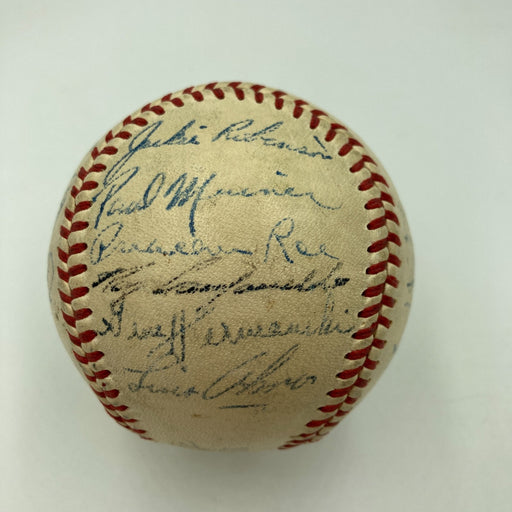 Jackie Robinson Roy Campanella 1949 Brooklyn Dodgers Team Signed Baseball PSA