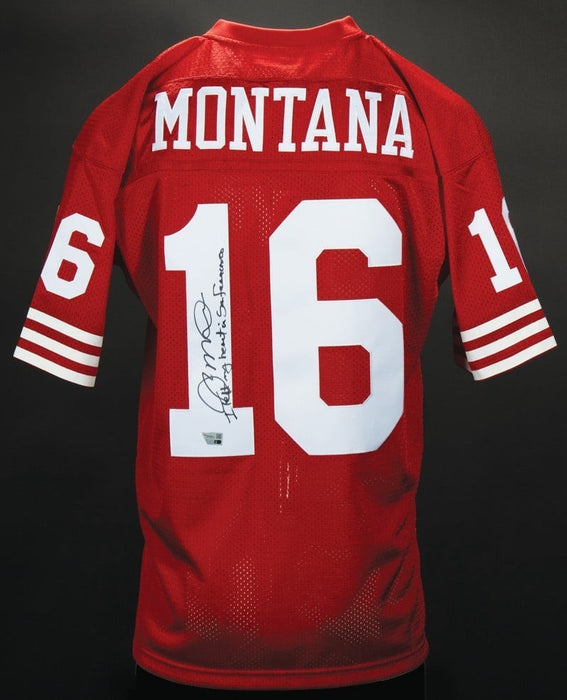 Joe Montana " I left my heart in San Francisco” Signed 49ers Jersey Fanatics