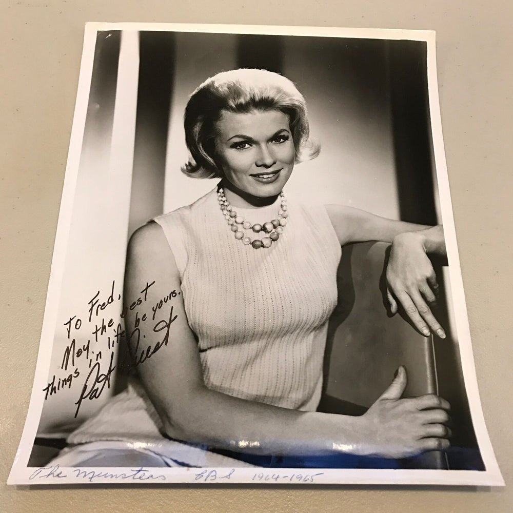 Vintage 1960's Pat Priest The Munsters Signed Autographed 8x10 Photo JSA COA