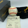 Rare Tom Seaver Signed Heavily Inscribed Career STAT Baseball With RJ COA