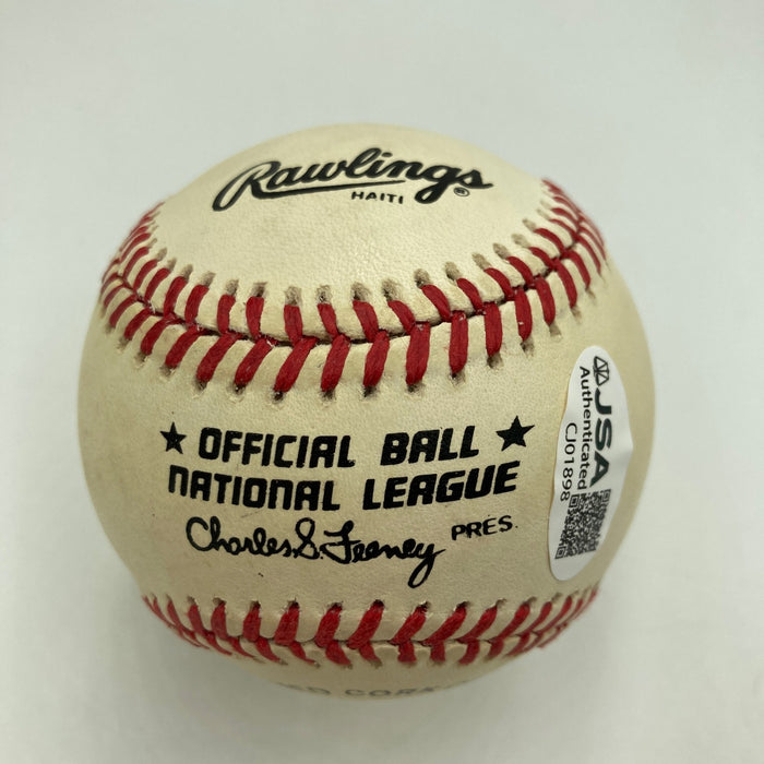 Stan Musial Signed National League Feeney Baseball JSA COA