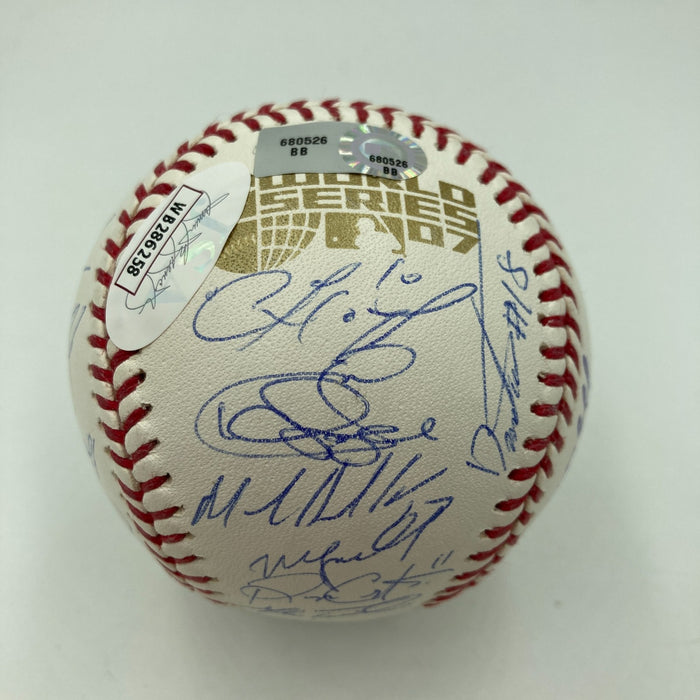 2007 Boston Red Sox World Series Champs Team Signed Baseball MLB Certified