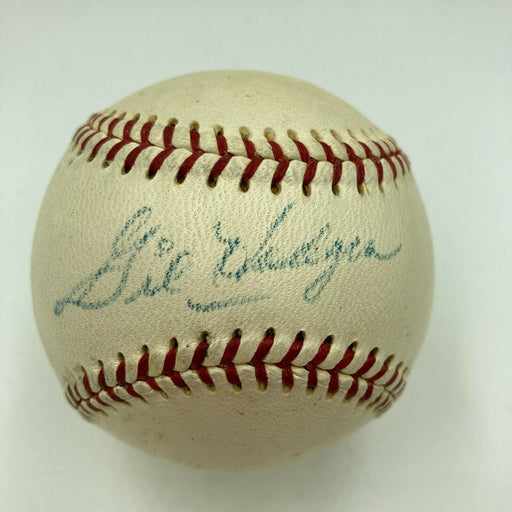 Beautiful Gil Hodges Single Signed Official National League Baseball PSA DNA COA