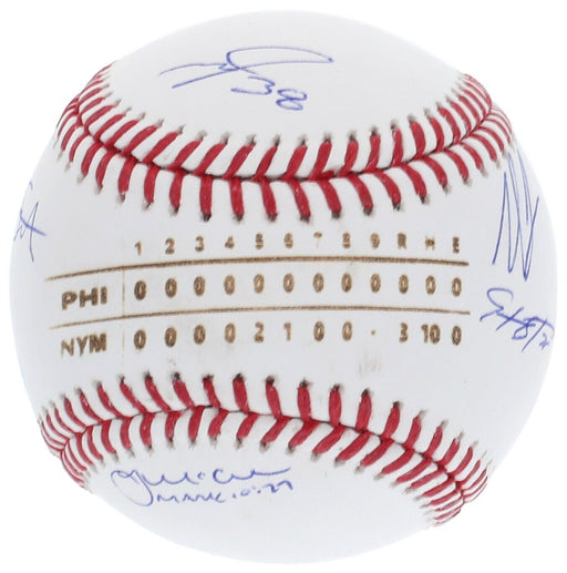 New York Mets Combined No-Hitter Multi Signed Baseball April 29th, 2022 JSA COA