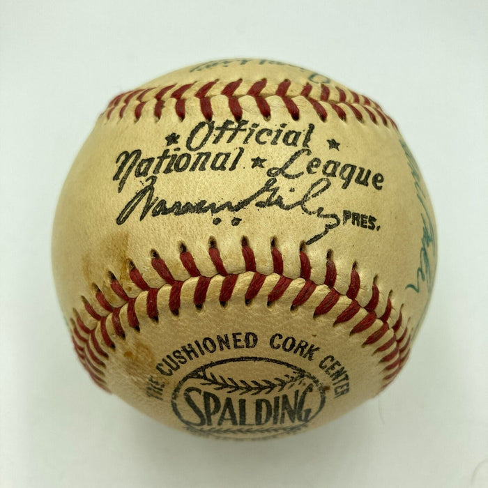 1956 Chicago Cubs Team Signed National League Baseball Ernie Banks JSA COA