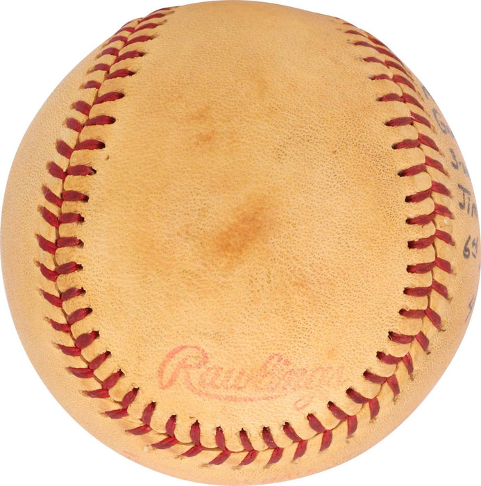 Ron Cey Home Run Signed 1978 World Series Game Used Baseball Dodgers PSA