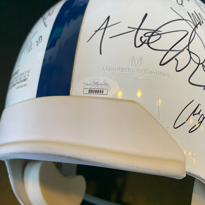 2009 Indianapolis Colts AFC Champs Team Signed Helmet Peyton Manning JSA COA