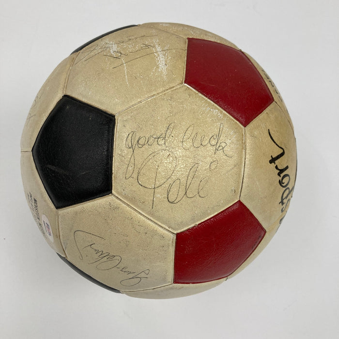 1977 New York Cosmos Pele Team Signed Vintage Soccer Ball PSA DNA World Cup