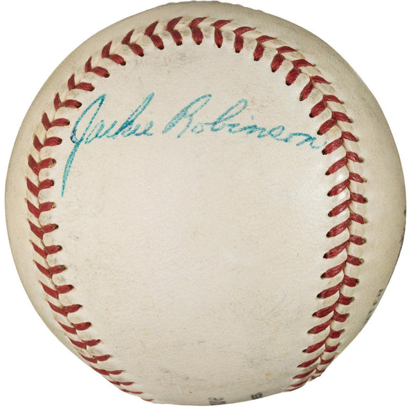 The Finest Jackie Robinson Single Signed National League Baseball PSA DNA COA