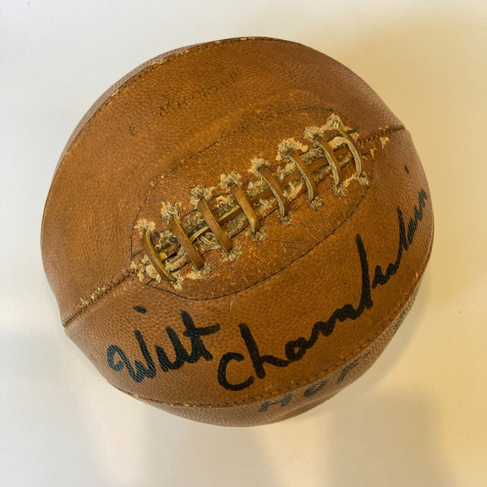 Wilt Chamberlain Hall Of Fame 1978 Signed 1960's NBA Basketball JSA GEM MINT 10