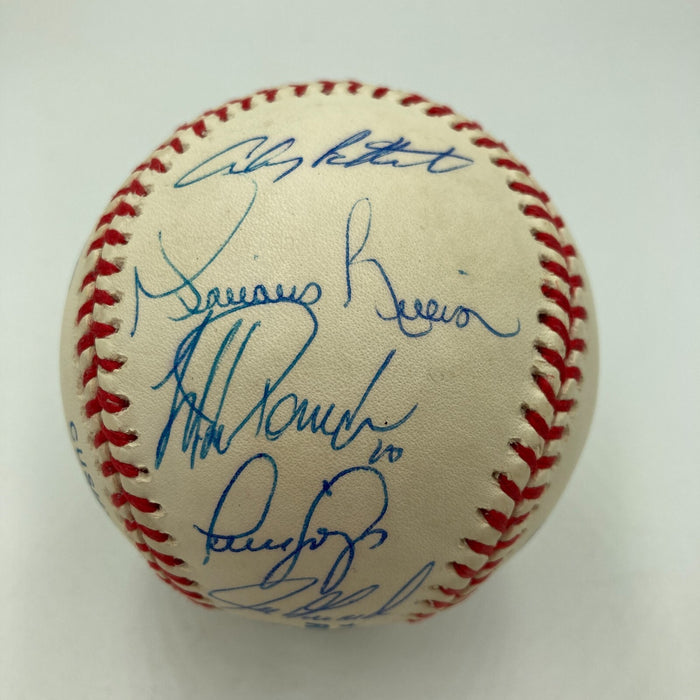 1998 New York Yankees World Series Champs Team Signed Baseball Derek Jeter JSA