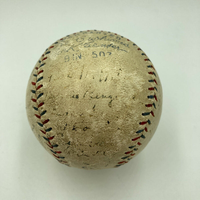 Babe Ruth & Lou Gehrig 1928 NY Yankees World Series Champs Signed Baseball JSA