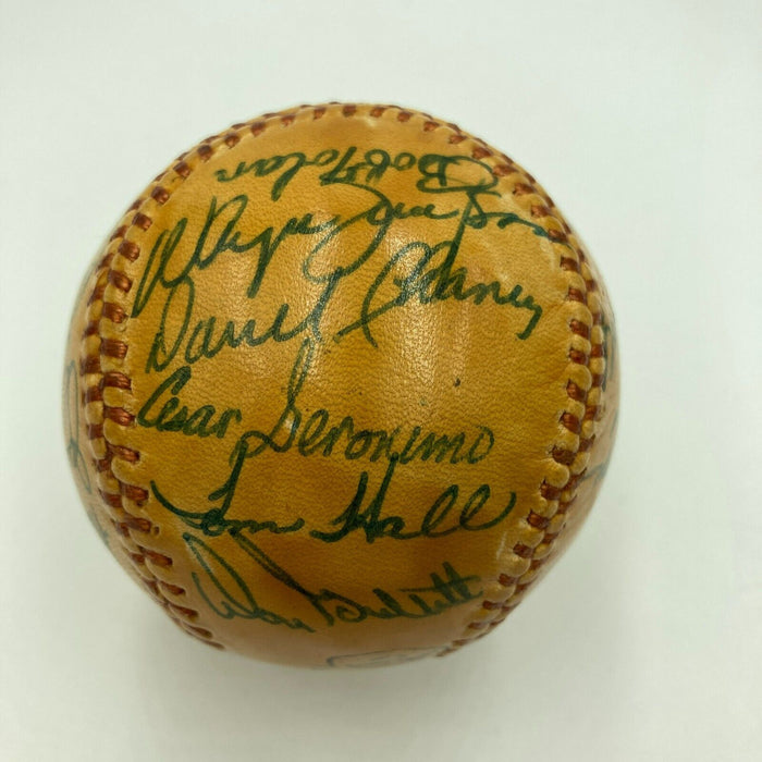 1972 Cincinnati Reds NL Champs Team Signed Baseball Big Red Machine JSA COA