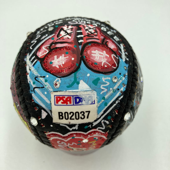 Muhammad Ali Signed Charles Fazzino Pop Art Baseball PSA DNA 10 GEM Mint Auto