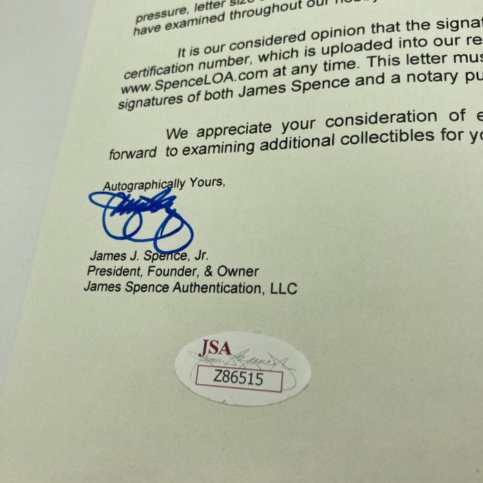 Babe Ruth Single Signed Baseball Bold Mint Auto JSA COA