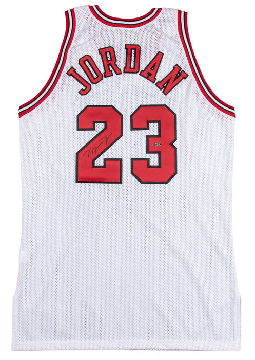 Michael Jordan Signed 1995-96 Pro Cut Chicago Bulls Jersey UDA & JSA COA